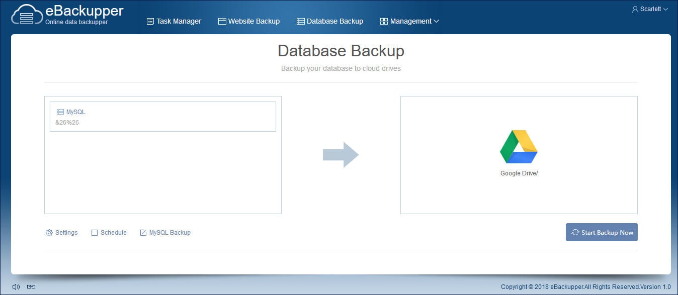 Backup MySQL to Google Drive